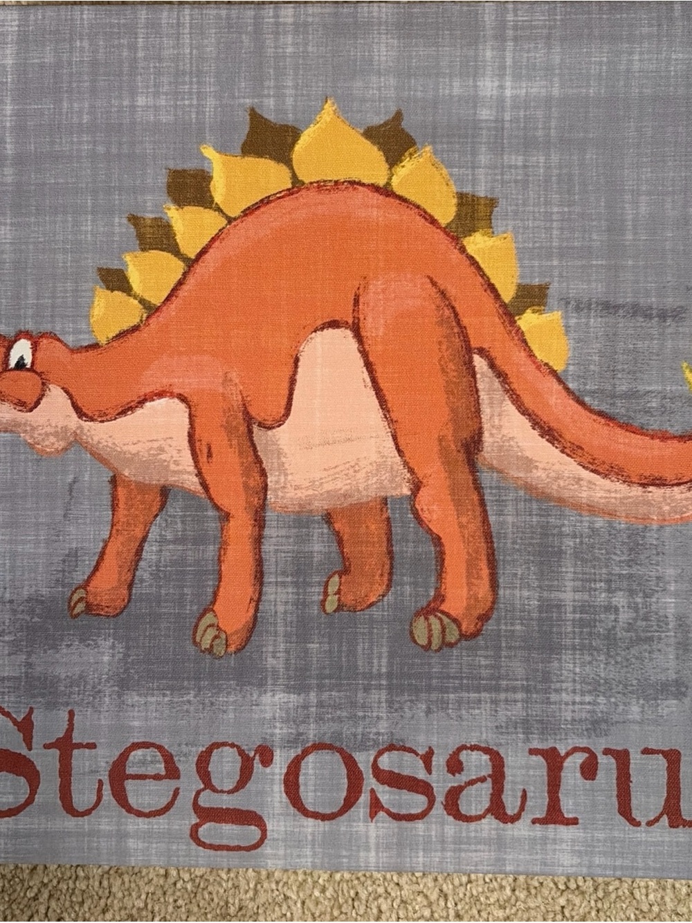 Dinosaur 3 panel  Wall Art  12” x 12” each